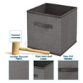 thumbnail image 5 of 6 Cube Storage Organizer - Gray Cube Organizer Shelf, DIY Storage Cubes Organizer Shelves with Fabric Storage Cubes, Sturdy Cubbies Storage Shelves, Cube Storage Shelf for Bedroom, Playroom and More, 5 of 8