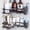 shelf-hei, variant on No-Drilling Stainless Steel Triangle Corner Shelf, Double Layer Bathroom & Kitchen Storage Rack for Space Saving Organization