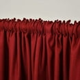 thumbnail image 4 of 3S Brother's Home Decorative Burgundy Curtains Extra Wide Extra Long Luxury Colors Linen Look Custom Made 5-25 Feet Made in Turkey Hang Back Tab ( 1 Panel ) Home Décor (52"Wx168"L), 4 of 6