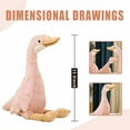thumbnail image 2 of BESTSKY Weighted Stuffed Animals,Soft Plush Feel Weighted Stuffed Animal,Comfortable Cuddling Experience Goose Stuffed Animal,Pink,55cm, 2 of 5
