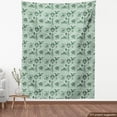 thumbnail image 3 of Ambesonne Camping Fabric by the Yard Upholstery, Outdoors Adventure Theme, 3 Yards, Pale Green Dark Green, 3 of 4