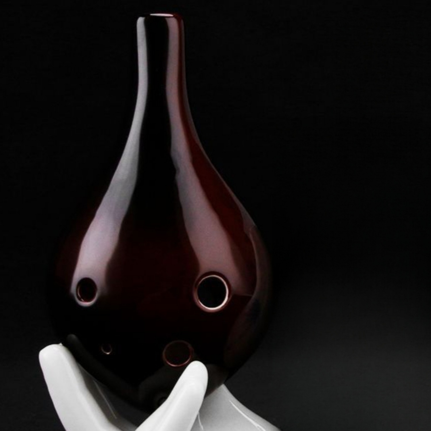 6 Hole Glazed Ocarina Ceramic Flute Alto C Key Beginner Musical Instrument Handmade Wind Instrument for Students Practice