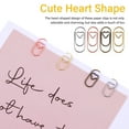 thumbnail image 5 of FRCOLOR 800 Pcs  Heart Paper Clips Paperclips Binder Clips Small Paper Clips Cute Paper Clips Decorative Paper Clips For Office, 5 of 8