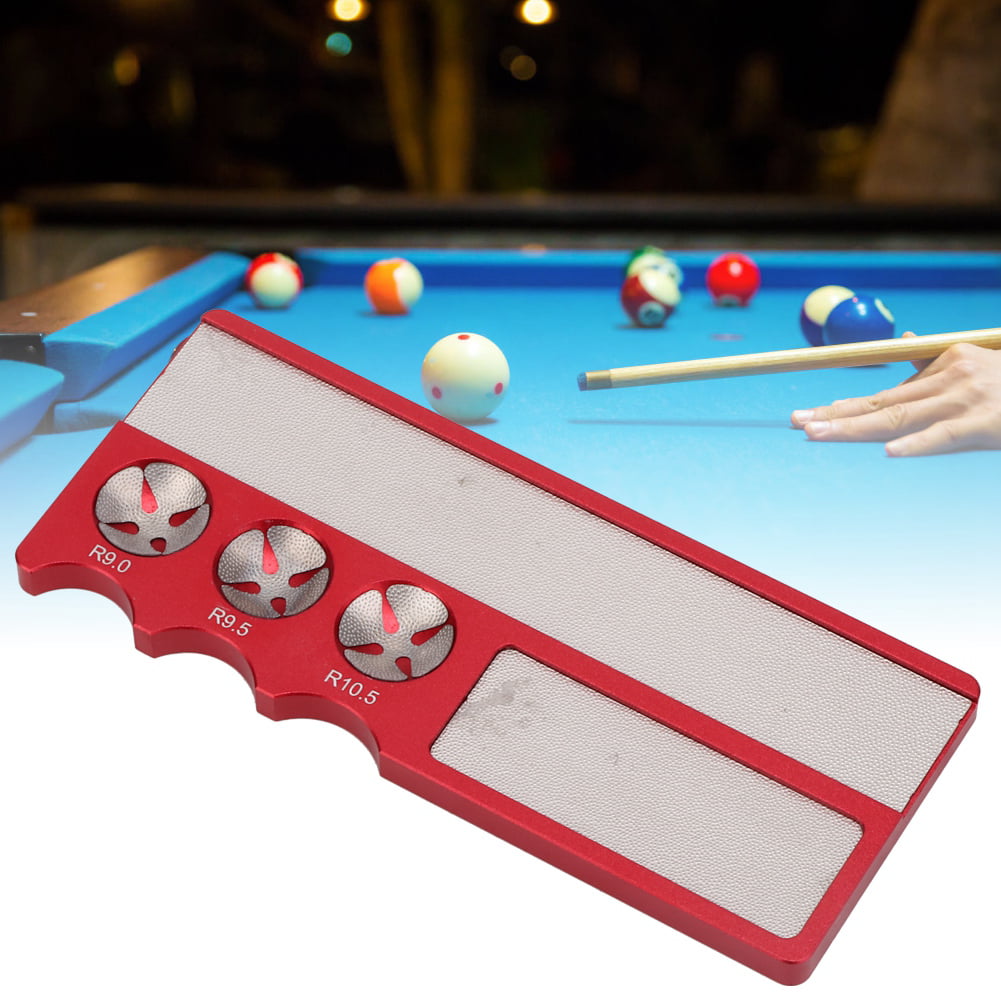 Quality Aluminium Snooker Club Tip Repair Shaper Tool Billiard Ball Device Pink 