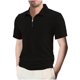thumbnail image 1 of Pantalones Cortos de Gimnasio para Hombres de Verano Color Sólido Casual Ventilar Suelta Cremallera Bolsillos Solapa Manga Corta, Poliéster, 1 of 9