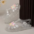 thumbnail image 4 of DuoJiaJ Breathable Jelly Sandals For Girls Soft Sole Fashion Summer Beach Shoes With Open Toe Design Girls Closed Toe Sandals Size 10.5, 4 of 4
