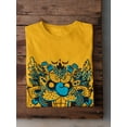 thumbnail image 3 of Blue Monster Street Design Men Gold T-Shirt, Male Medium, 3 of 4