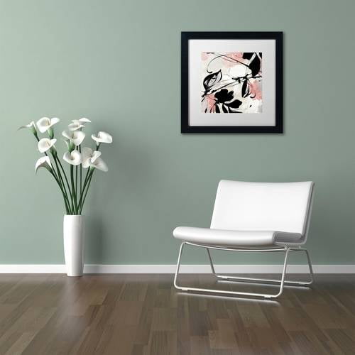 Trademark Fine Art "Manifesto with Coral" Canvas Art by Color Bakery White Matte, Black Frame