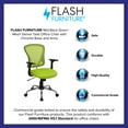 thumbnail image 4 of Flash Furniture Mid-Back Green Mesh Swivel Task Office Chair with Chrome Base and Arms, 4 of 12