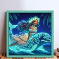 thumbnail image 2 of Kit Punto Cruz para Niña Bordado Con Hilo Algodón Ecológico 11CT Arte 45x45cm, 2 of 9