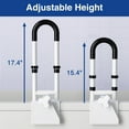 thumbnail image 5 of Adjustable Bathtub Safety Rail, Bathtub Handle Grab Bar with Non-Slip Grip for Seniors, Elderly, Fits 3.1 to 6.7 Inch Tub Walls, Supports 300 lbs, 5 of 8