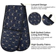 thumbnail image 4 of Dailycode Double Sided Oven Mitt with Loop Heat Resistant Kitchen Long Potholders 7" x 35" Apple Silhouette, 4 of 6