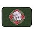 thumbnail image 3 of Carolines Treasures CK1583DDM White Standard Poodle Poinsetta Wreath Dish Drying Mat, 3 of 4