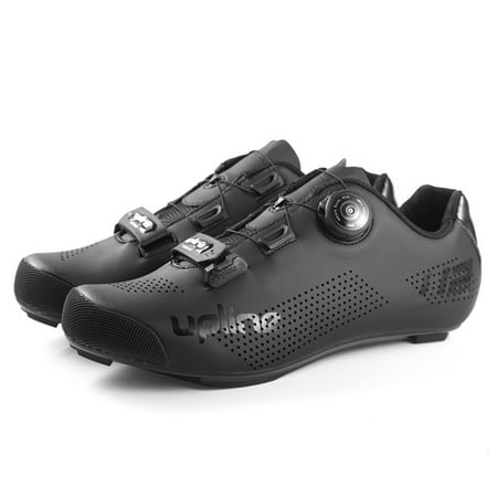 

Road Bike Lock Shoes Mountain Bike Self-Locking Cycling Shoes Breathable Spin Shoes for Men and Women Black 37 Road Vehicles