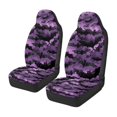 thumbnail image 4 of Pzuqiu Bat Car Seats Covers Anti-Slip Soft Comfortable Car Seat Cover Front Seats Only Warm Elastic Fabrics Car Interiors Covers Full Coverage Universal Fit Most Vehicles Cars SUV, 4 of 7