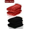 thumbnail image 2 of 2 Pairs Women's Warm Slipper Socks Christmas Fuzzy Socks Fleece-lined Non Slip Slipper Socks, 2 of 7