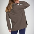 thumbnail image 2 of Womens Zip Up Sweatshirt, Women's Quarter Zip Oversized Long Sleeve Ribbed Knit Tunic Pullover Sweatshirts with Pockets, 2 of 5