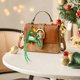 thumbnail image 1 of Colgante navideño, linda figura de pan de jengibre, llavero, colgante, bolsa, decoración, regalo de Navidad, llavero de fibra de poliéster, 1 of 6