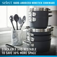 thumbnail image 2 of Select by Calphalon Space-Saving Hard-Anodized Nonstick 14-Piece Cookware Set, 2 of 6