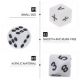 thumbnail image 4 of Shisuyan dés de Jeu Standard dés Mathématiques Blanc 30 Pcs, 4 of 8