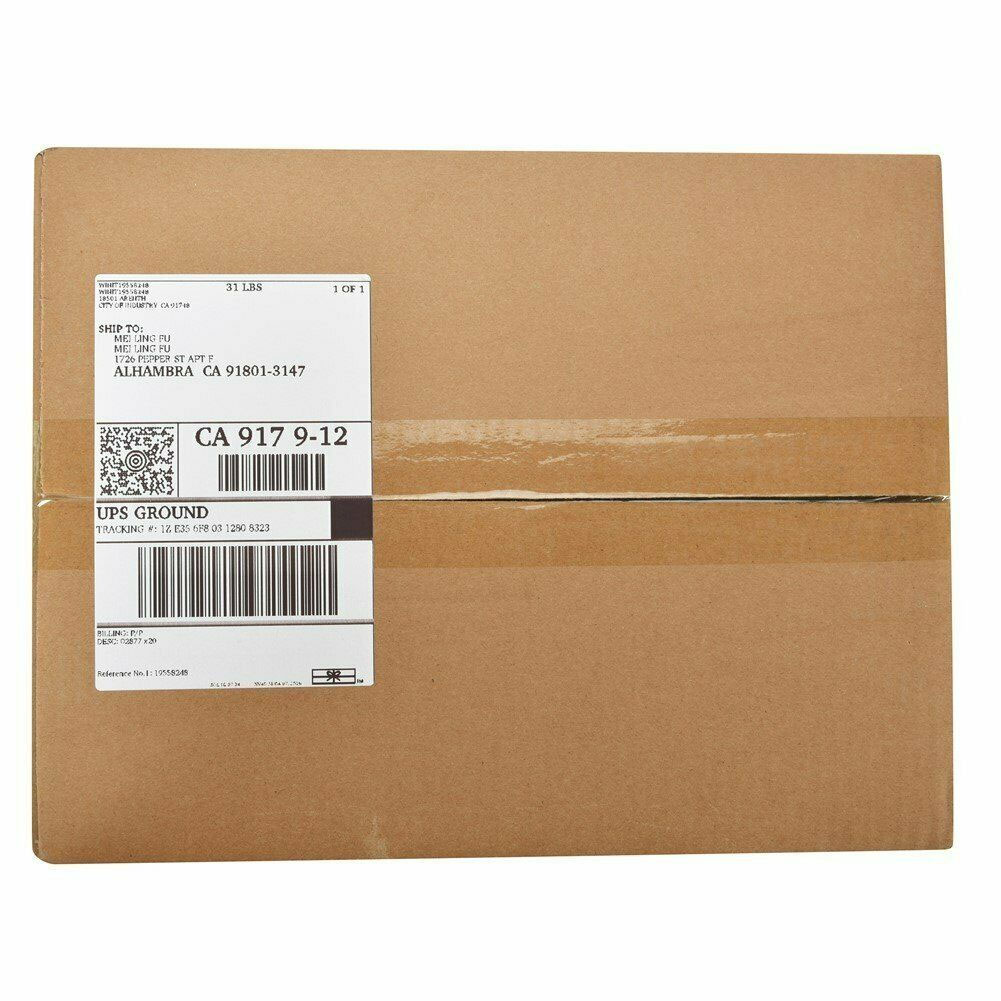 SJPACK Fanfold x Direct Thermal Shipping Labels with Perforations, 500  Labels, Permanent Adhesive, White Mailing Labels for Thermal Printer 