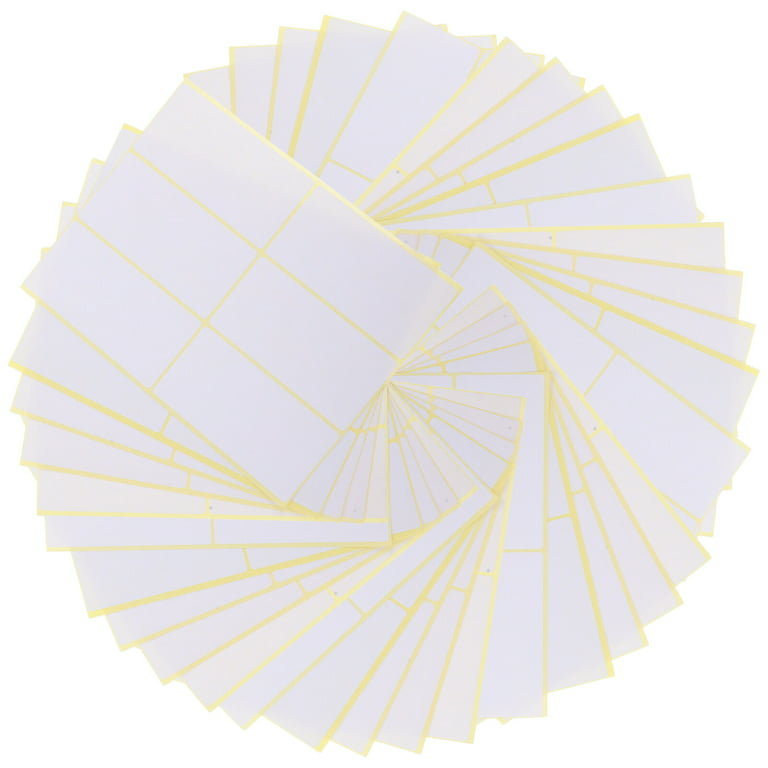 180Pcs Blank Adhesive Labels Blank Label Stickers Sign Stickers Blank  Stickers Classification Stickers
