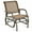Brown, variant on Demifill Outdoor Single Swing Glider Rocking Chair with Armrest, Outdoor Seating Chair for Patio, Gray