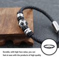 thumbnail image 2 of Pulsera de fútbol para hombre, brazalete trenzado sencillo, joyería para niños y hombres, 2 of 3