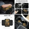 thumbnail image 5 of Renewold Deer Camo Hunting Forest 12 PCS Front Car Seat Cover Front Seat Cover with Steering Wheel Cover Seat Belt Pad Armrest Cover Garbage Bag Air Vent Bag Rearview Mirror Cover Coasters Key Chain, 5 of 7