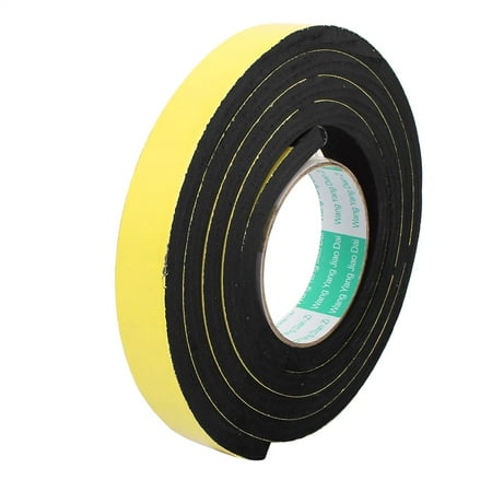 25mm Width Single Side Self Adhesive Shockproof Sponge Foam Tape 2 Meters Length