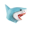 thumbnail image 2 of Máscara de tiburón de látex cómoda para actuación dramática, divertida máscara de cabeza de animal para juego de rol, 2 of 8