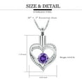 thumbnail image 2 of Crystal Heart Cremation Urn Pendant Necklace for Cremation Ashes Urn Necklace Lockets for Human Ashes Memorial Jewelry, 2 of 5