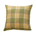thumbnail image 5 of Pillow for Living Room Checkered Linen Cushions 45x45cm Sofa Backrests Pillow Covers + Inserts - Modern Plaid Style for Home, 5 of 5