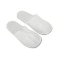 thumbnail image 2 of Zapatillas desechables plegables de punta cerrada antideslizantes para hotel, 1 par, blancas, 2 of 5