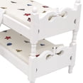 thumbnail image 2 of Mini cama de madera con impresión colorida, muebles de casa de muñecas, casa de muñecas de simulación para niños, juguetes educativos, regalos 1:12 Monstrate WJ3056-02, 2 of 6