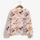 thumbnail image 4 of Sudadera con estampado de Minnie Mouse de Disney para mujer, suéter de cuello redondo para primavera y otoño, ropa holgada coreana, estilo retro Harajuku coreano, 4 of 5