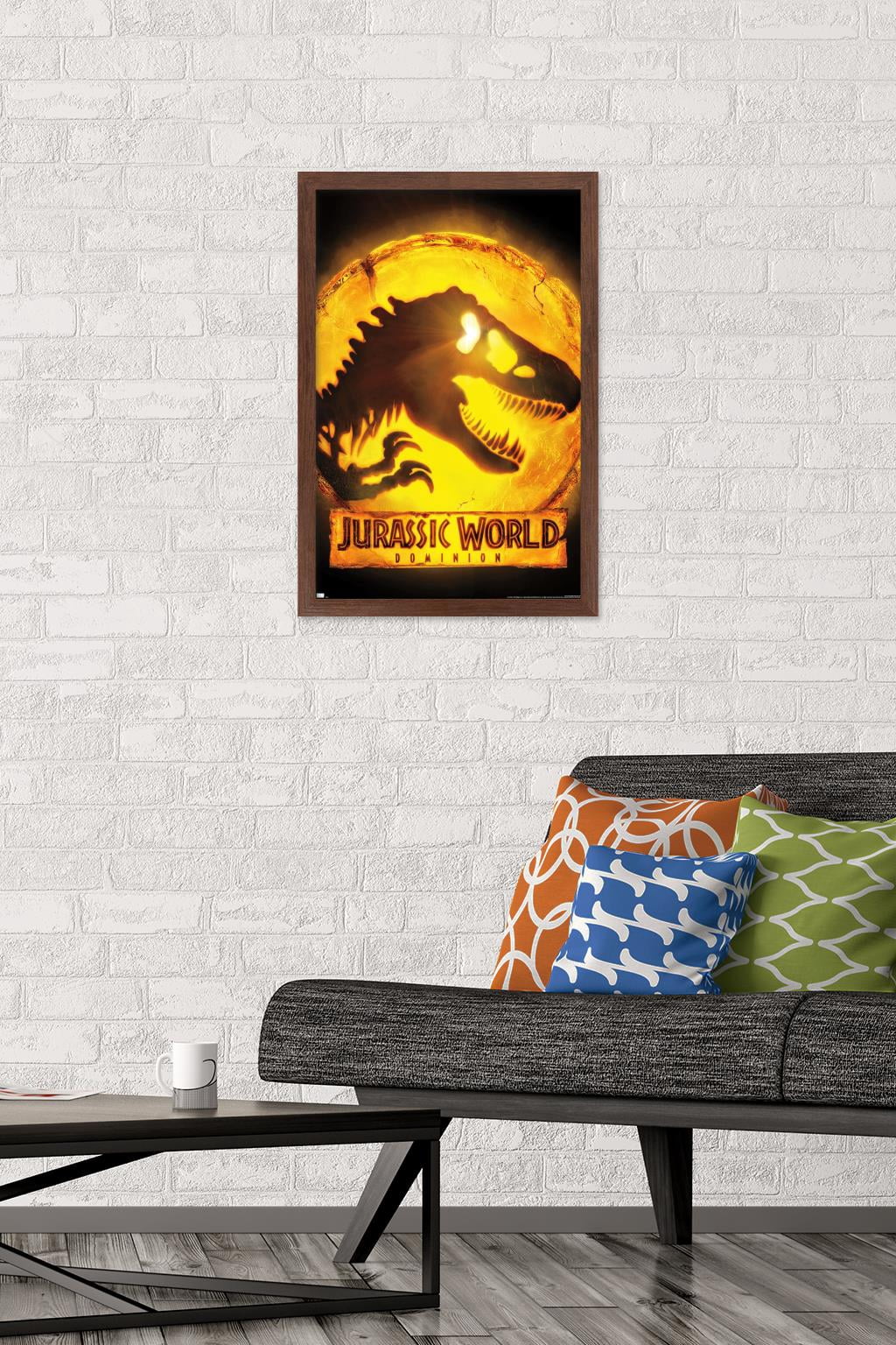 Jurassic World: Dominion - Logo One Sheet Wall Poster, 14.725" x 22.375" Framed