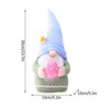 thumbnail image 2 of Muñeco de peluche sin rostro enano, decoración de Pascua, muñeco hecho a mano, regalo de Pascua, decoración de cesta de Pascua JFHHH pequeña, 2 of 4