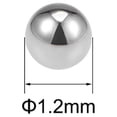 thumbnail image 2 of Uxcell Bearing Balls 1.2mm Chrome Steel G10 Precision Ball 60-63 HRC 100 Pack, 2 of 3