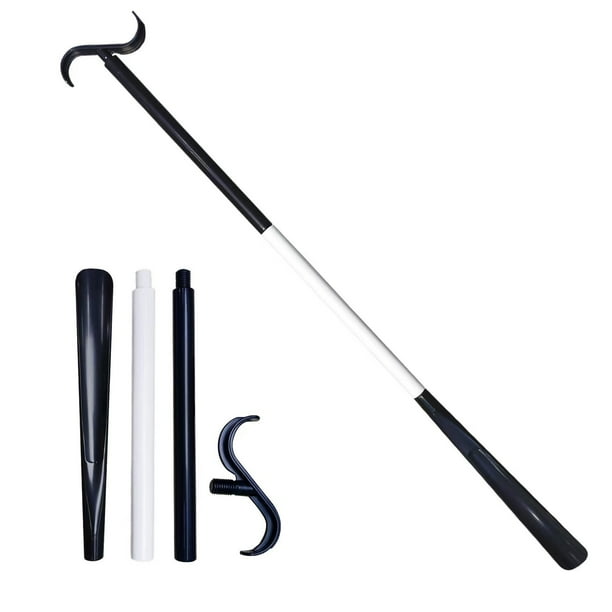 Herramientas y mejoras para el hogar Varilla auxiliar para vestirse con calzador y herramienta para quitar calcetines Varilla auxiliar extensible