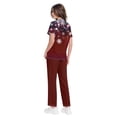 thumbnail image 6 of SAATLERI Christmas Womens Scrubs Set V Neck Top and Pant Cute Xmas Print Christmas Medical Uniform Jogger Suit Pocketed Nurse Workwear, 6 of 6