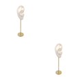 thumbnail image 2 of kurtrusly Earring Display Stand Human Ear Model Organizer Holder Showcase Stud Jewelry Right Ear White Height: 18cm 2Set, 2 of 6