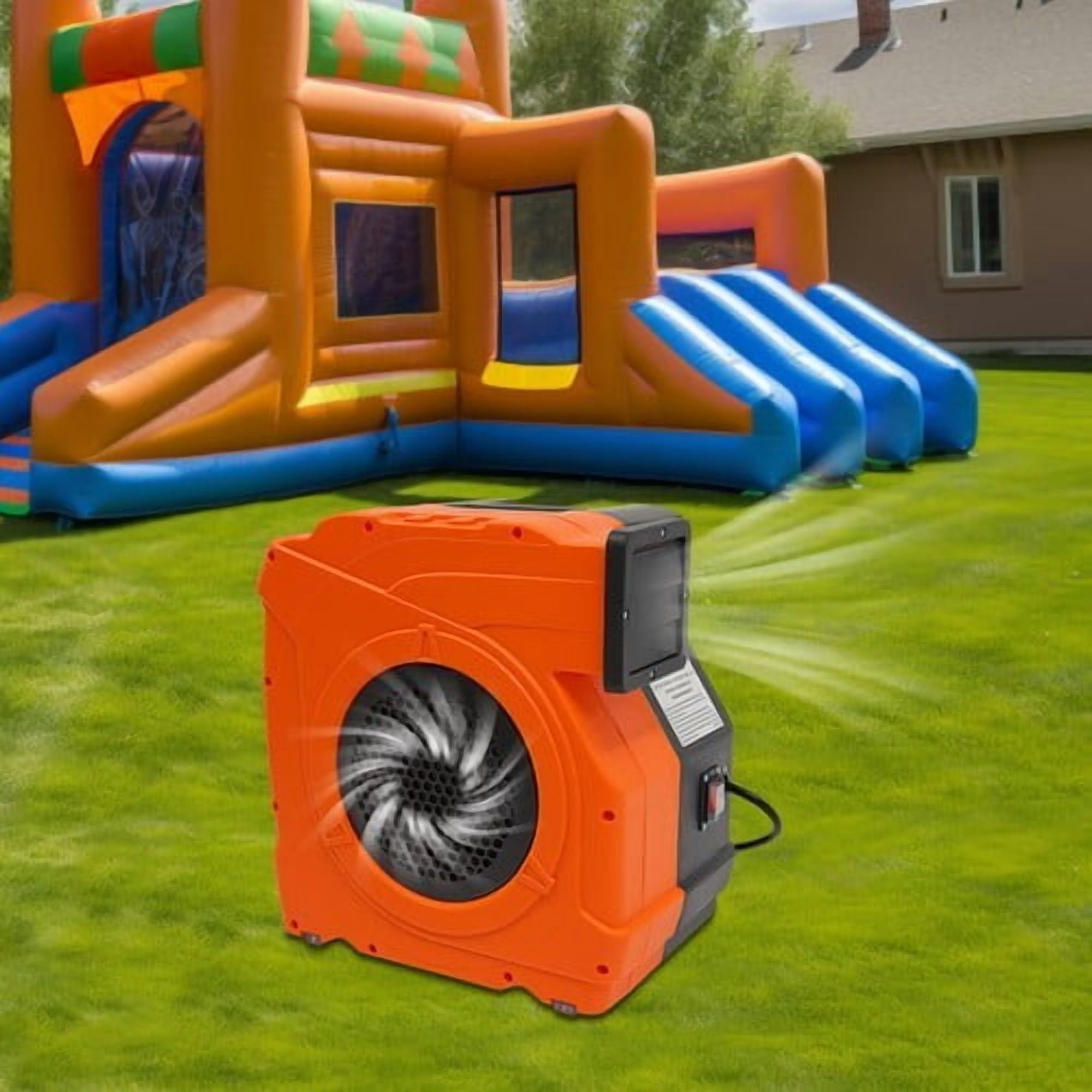 Bounce House Blower, 3HP 2150W Portable Inflatable Air Blower for Large Water Slides Inflatable Castle Jump Slides, Commercial Air Blower for Inflatable 3350Rpm