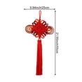 thumbnail image 2 of Jiibva Chinese New Year Tassel Knot Traditional Red Lucky Oriental Pendant Ornaments Spring Festival Hanging Home Decor, 2 of 7