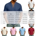 thumbnail image 3 of Miluxas Men's Waffle Knit Lace-Up Henley Shirt, Short Sleeve Summer Casual Top, Stand Collar Drawstring Tee for Spring & Summer Daily Wear Beige M(M), 3 of 9