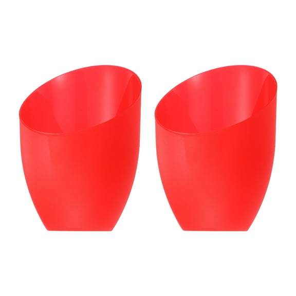 Uxcell 5.3" High 4.3" Dia. 1.7" Fitter Plastic Lampshade 2 Pack Lamp Shade Bulb Light Cover for Floor Lamp Red