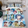 thumbnail image 4 of Bedding Set For Too Many Losing Heroines Comforter Set Cute Duvet Cover Sets Super Soft Teens Bedding Set Kids Bedroom Gifts,1 Duvet Cover with 2 Pillowcases Twin 3 Piece, 4 of 6
