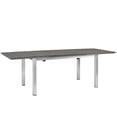 thumbnail image 6 of Modway Shore 5-Piece Extendable Aluminum Patio Dining Set in Silver and Black, 6 of 9