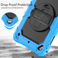 thumbnail image 7 of For iPad Mini 5th/4th Generation Case 7.9 inch 2019/2015, 360 Rotating Shockproof Cover with Stand, Screen Protector, Shoulder Strap, Sky Blue, 7 of 7