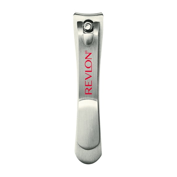 Revlon Catch-All Nail Clipper with Catcher, Stainless Steel Non-Corrosive Curved Blade Fingernail Toenail Cutter
